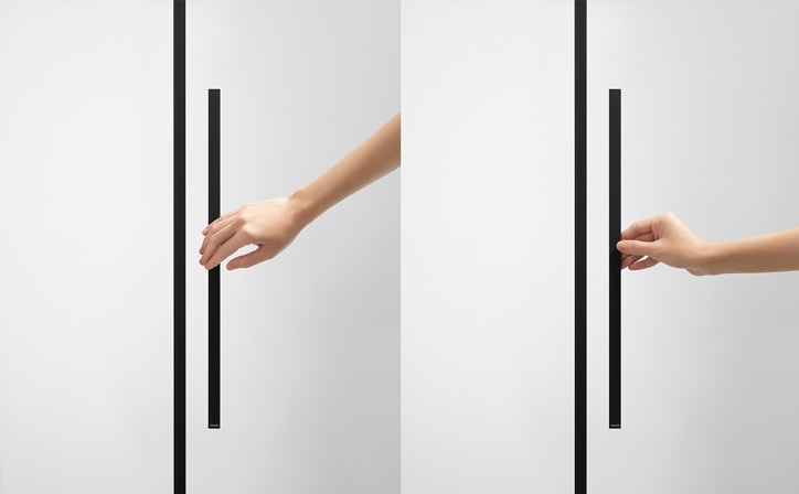Unified Handle Profile Sharing The Same Size, Color, Material, And Texture